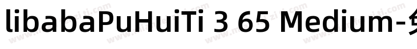 libabaPuHuiTi 3 65 Medium字体转换